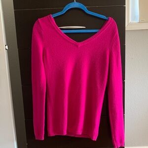 Old Navy Women's V-Neck Sweater - Hot Pink